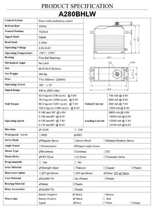 AGF A280BHLW 53.0/100.0 Engranaje de Torque Grande Sin Escobillas para Coche RC, Material Metálico - Product Image 5
