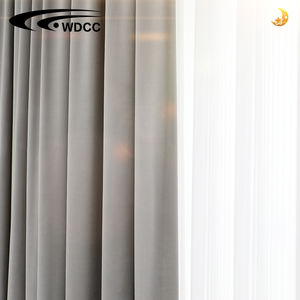 Rideaux de draperie occultants incurvés de pli d'ondulation de salon d'hôtel - Product Image 2