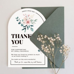 Tarjetas <span class=keywords><strong>de</strong></span> Agradecimiento con Forma <span class=keywords><strong>de</strong></span> Arco, Impresión Personalizada, Código <span class=keywords><strong>de</strong></span> Descuento, Etiquetas <span class=keywords><strong>de</strong></span> Papel para Tarjetas <span class=keywords><strong>de</strong></span> Visita con Nombre y Logotipo, Tarjeta <span class=keywords><strong>de</strong></span> Felicitación/Boda - Product Image 3