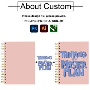 Cuaderno de Tapa Dura con Espiral y Logotipo Personalizado, Diario A5 con 100 Hojas, Encuadernación de Diario con Cubierta de Papel, Promoción Personalizada Grande - Product Image 3