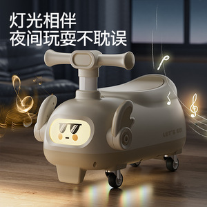 Trottinette bébé - tricycle antidérapant à quatre roues avec musique et lumières - voiture jouet pour bébé - véhicule enfant changeant de visage - Product Image 5