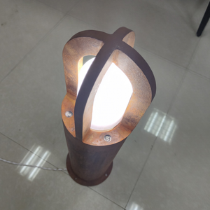 Weathered Corten Steel <b>LED</b> Bollard <b>Lighting</b> Garden <b>Lighting</b> - Product Image 6