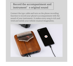 17 teclas EQ Kalimba Kimi Kalimba <span class=keywords><strong>Cega</strong></span> kalimbaProfessional Electric Kalimba Finger Piano - Product Image 5