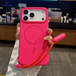 เคสสำหรับ iPhone 17 Pro MAG แม่เหล็กสำหรับ iPhone 12เคสซิลิโคนพร้อมสายคล้อง18 PRO MAX เคสโทร<span class=keywords><strong>ศัพท์</strong></span> - Product Image 2