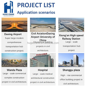 2025年中国製HUGECRANEラフィングタワークレーン建設用吊り上げ機、定格荷重8トン、最大吊り上げ高さ40.5m、高品質 - Product Image 6