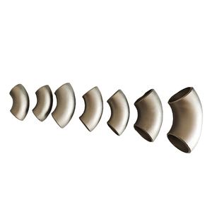 Fabrika <span class=keywords><strong>ASTM</strong></span> <span class=keywords><strong>B363</strong></span> sınıf <span class=keywords><strong>2</strong></span> saf titanyum 45 ° boru dirsek titanyum alaşımlı dikişsiz boru dirsekler - Product Image 6