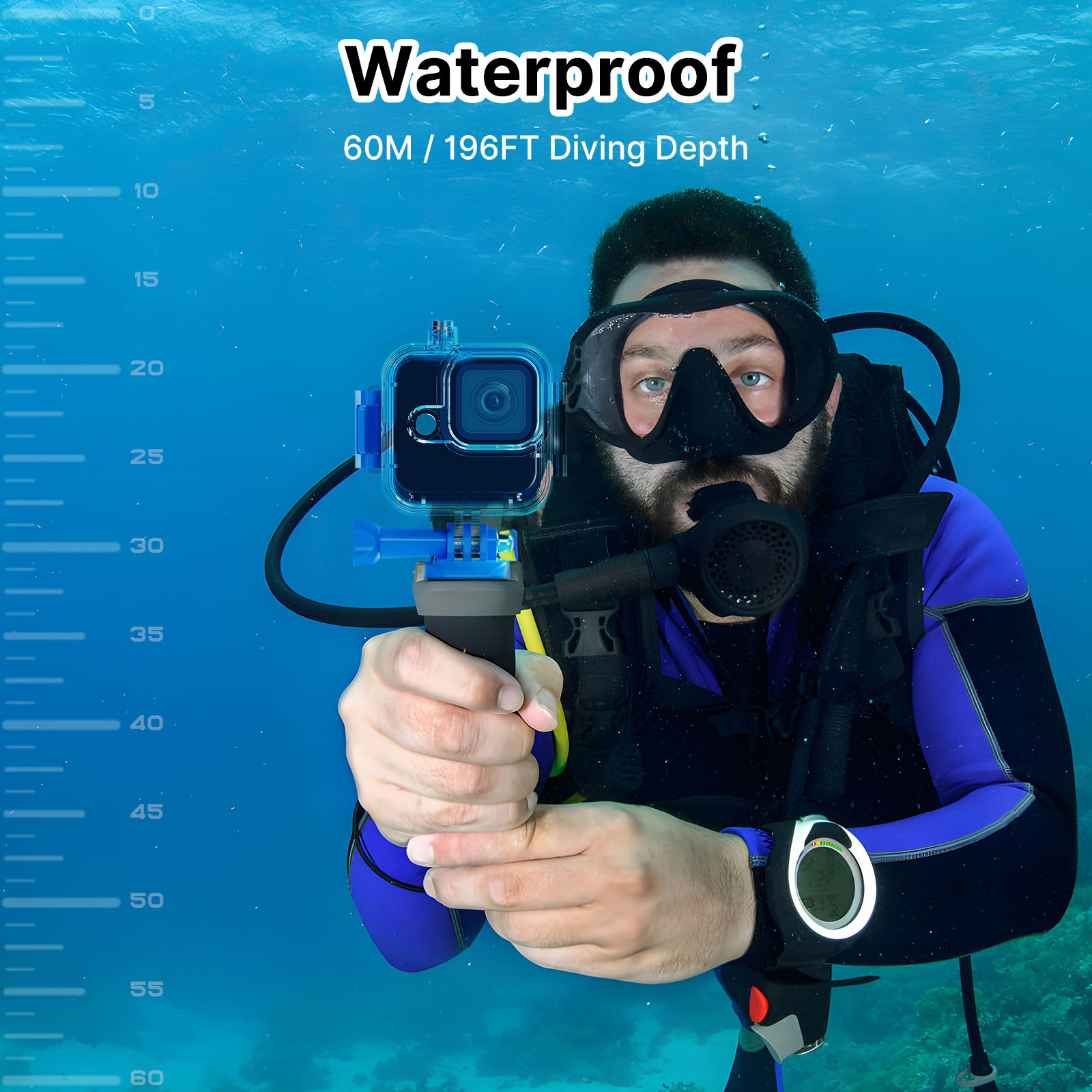 HONGDAK New Good Quality Underwater Diving Protective Waterproof Housing Case for Gopro Hero Mini 11
