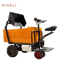 Mini chariot électrique Dumper Tricycle pour l'ingénierie de construction Conteneur à roulettes industriel pour Cargo Van Moto Vélo