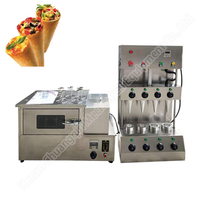 Ligne de production de cônes à pizza électrique Snack Machine à pizza à cône plus grand entièrement automatique 4 moules Machine à cônes à pizza - Product Image 1