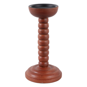 Porte-bougie conique en bois empilable pour la décoration de la maison, salon, cuisine, salle de bain - Product Image 4