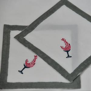 Lot de serviettes en coton imprimé indien main bloc impression serviettes Cocktail dîner serviettes Table Unpaper usage quotidien - Product Image 1