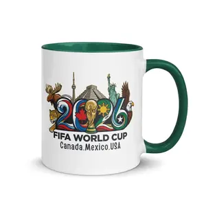 Taza de Café de Cerámica Personalizada <span class=keywords><strong>con</strong></span> Foto, Recuerdo para Fanáticos del Fútbol, Regalo Promocional Económico al por Mayor, 11 oz, para Oficina y Negocios - Product Image 1