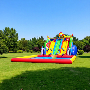 Parc aquatique géant TRUST sur le thème de la terre, toboggans amusants <span class=keywords><strong>en</strong></span> plein air, grande piscine gonflable mobile <span class=keywords><strong>en</strong></span> PVC durable - Product Image 1