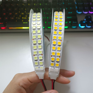 ไฟ LED SMD 5054 แบบแถบคู่ แถบไฟยืดหยุ่น แสงนุ่มนวล ไฟเส้นตรง 12V สว่างพิเศษ แบบเทป แถบไฟ แสงวอร์มไวท์และแสงขาวบริสุทธิ์ - Product Image 5