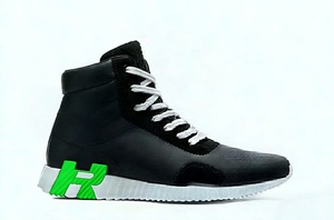 Chaussures de marche en cuir véritable blanc, à lacets, bout rond, respirantes, antidérapantes, baskets décontractées pour hommes et femmes, Zapatillas de hombre - Product Image 3