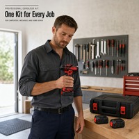 Ensemble sans fil électrique avec perceuse, scie sauteuse et lampe torche pour la rénovation et l'amélioration de la maison, les réparations rapides et les travaux d'assemblage