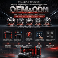 Machine de lavage de voitures intelligente rouge
