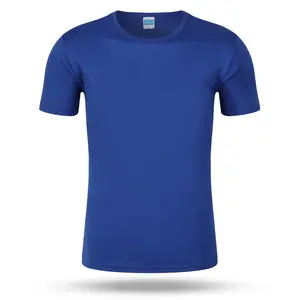Men Athletic Gym T-shirt Elastic Quick Dry Shirt Men Wholesale Short Sleeve Sportswear Men Tshirts For Running