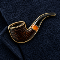 En gros, Pin's de revers de luxe en émail, style rétro gentleman fumeur de pipe, avec logo personnalisé, cadeau souvenir pour fumeur de tabac, pour costumes