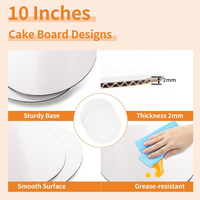 Boîtes à gâteaux jetables personnalisées avec couvercles, boîtes de transport blanches pour gâteaux avec plateaux à gâteaux pour tartes et biscuits