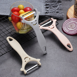 Stainless Steel Peeler Multi Function Fruit Vegetable Peeling Tool 3 Pieces Set Gray - Product Image 2