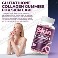 Vitahealthy OEM/ODM Marque distributeur Gommes anti-âge pour le blanchiment de la peau Gommes éclaircissantes gommes L-Glutathion avec collagène biotine