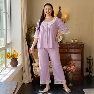 Conjunto de Pijamas para Mulheres Gordinhas, Confortável, Tamanho Grande, Roupas Casuais do Oriente Médio - Product Image 6