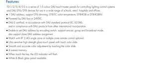 Panneau tactile maître DALI TD5-S 24VDC 4 scènes avec télécommande RF DT8 pour éclairage LED <span class=keywords><strong>RGB</strong></span>+CCT, certifié ROHS, garantie 5 ans - Product Image 5