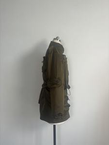 Blouson bomber court d'hiver pour femme, respirant, imprimé, nouveau style, effet brillant texturé, col montant, fermeture éclair, logo - Product Image 3