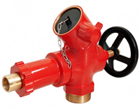 Katup Pengurang Tekanan BS336 DN65 Full Brass Fire Hydrant Handwheel Peralatan Pemadam Kebakaran