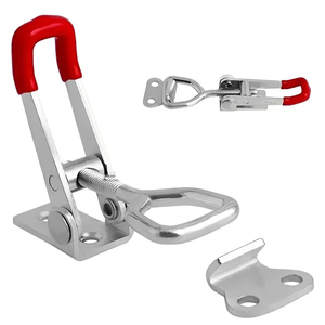Heavy-Duty Iron Adjustable for Buckle Cabinet Pull Rod Handle Clip <strong>Quick</strong> <strong>Clamp</strong> Door Bolt Type Accessory with Bag Packaging - Product Image 6