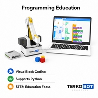 DOBOT Magician Lite Kit de Brazo Robótico Educativo con Visión IA, Pinza Robótica con Ventosa, Robot de Escritorio para Laboratorio STEM y Enseñanza Escolar