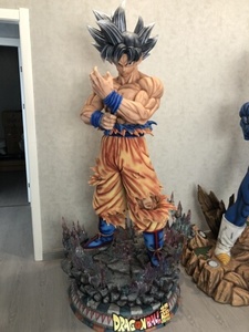 <span class=keywords><strong>Figurine</strong></span> Dragon Ball <span class=keywords><strong>Goku</strong></span> de qualité muséale, en polyrésine résistante aux UV, pose corps entier 1:1, statue d'anime premium pour les fans de bandes dessinées - Product Image 3