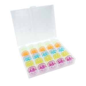 Tbone 25 Compartment Colored Spindle <b>Box</b> For <b>Sewing</b> Machine Parts Plastic Portable - Product Image 4