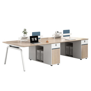 Bureau de travail Zhongqirun pour 4 à 8 personnes, poste de travail moderne et minimaliste pour ordinateur, idéal pour le bureau - Product Image 2