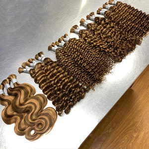 Capelli Vergini Grezzi Vietnamiti e Peruviani Non Trattati con Onde Profonde # Treccine Boho 4/30 all'ingrosso, capelli umani sfusi per intrecciare per donna - Product Image 1
