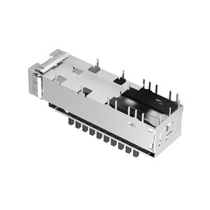 <span class=keywords><strong>Cage</strong></span> SFP + protégée par EMI par soudure de trou traversante compatible U77-E16E3-3001 avec le radiateur - Product Image 3