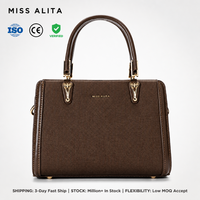 Sac à main pour femme personnalisé en cuir PU de luxe avec fermeture éclair, souple, marque privée, fabriqué par une célèbre usine de Guangzhou pour les propriétaires de marques