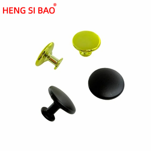 Maniglie Moderne Rotonde in Lega di Alluminio Nera a Foro Singolo per Cassettiere, Camere da Letto e Bagni - Durevoli - Product Image 3