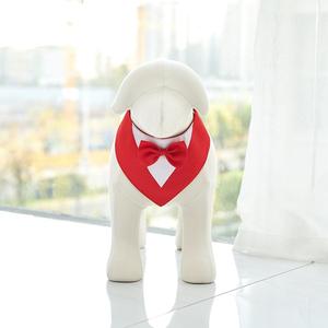 אביזרים לחיות מחמד חדש חליפת מחמד משולש צעיף קשת שרשרת רוק מגבת כלב בנדנה עם לוגו הפרפר יפה לחיות מחמד צווארון צעיף - Product Image 3