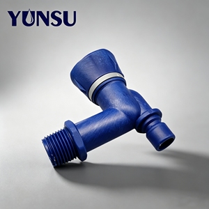 Vanne de régulation d'eau en plastique Guisu, petite, à noyau en céramique bleue, avec capuchon carré, pour l'installation de conduites d'eau - Product Image 1