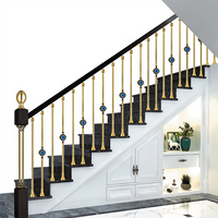 MEISHI Prix direct usine Décoration moderne de luxe Balustrades et mains courantes d'escalier en laiton durables Solution complète pour projets Garantie 1 an