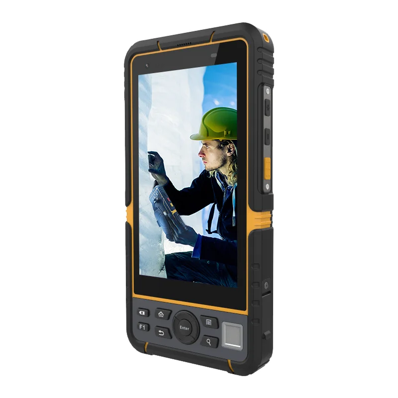 HUGEROCK T60 oem ip65 à prova d'água 4g lte industrial 2d leitor de código de barras sem fio uhf RFID leitor de longo alcance android robusto pda