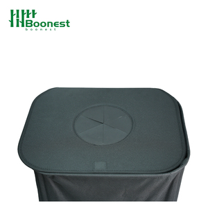 आधुनिक बड़े इनडोर होम रीसाइक्लिंग बिन ढक्कन के साथ और 2 हटाने योग्य पुनः प्रयोज्य आंतरिक बैग आयताकार कपड़े आयोजक - Product Image 3