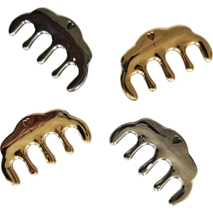 แปรงหวีโลหะผสมสังกะสีสำหรับนวดหน้าเพื่อการดูแลเส้นผม - Product Image 5