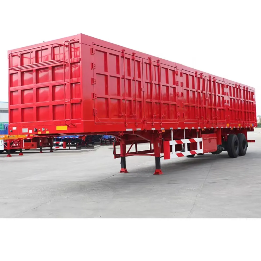 La Chine Offre Spéciale Tri-Axle 80ton Cargo Box semi-remorque Heavy Duty Cargo Van Box semi-remorque