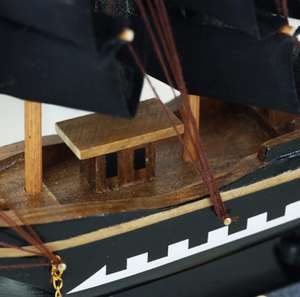 地中海風ホームデコレーション卸売 高級装飾木製工芸品 海賊帆船 - Product Image 6