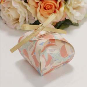 Boîtes à dragées de mariage à motif flamant rose, best-seller, multicolores, boîtes à gâteaux, sacs à bonbons, emballage logistique, papier artistique, 1000 pièces, acceptés - Product Image 5