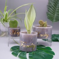 Besafe DIY cristal résine époxy grand silicone béton ciment cylindre jardinières pot de fleur moule pour pots de stockage