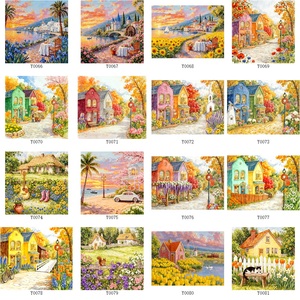 Kits <span class=keywords><strong>de</strong></span> broderie au <span class=keywords><strong>point</strong></span> <span class=keywords><strong>de</strong></span> <span class=keywords><strong>croix</strong></span> sur <span class=keywords><strong>toile</strong></span> <span class=keywords><strong>Aida</strong></span> 11 CT/14 CT/16 CT, grande taille 60x80cm, pré-imprimés, <span class=keywords><strong>pour</strong></span> adultes - Product Image 6